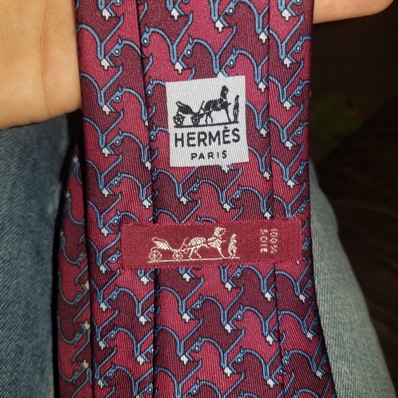 1970's Hermes Tie Old Stock Novelty Horses - Picture 2 of 8